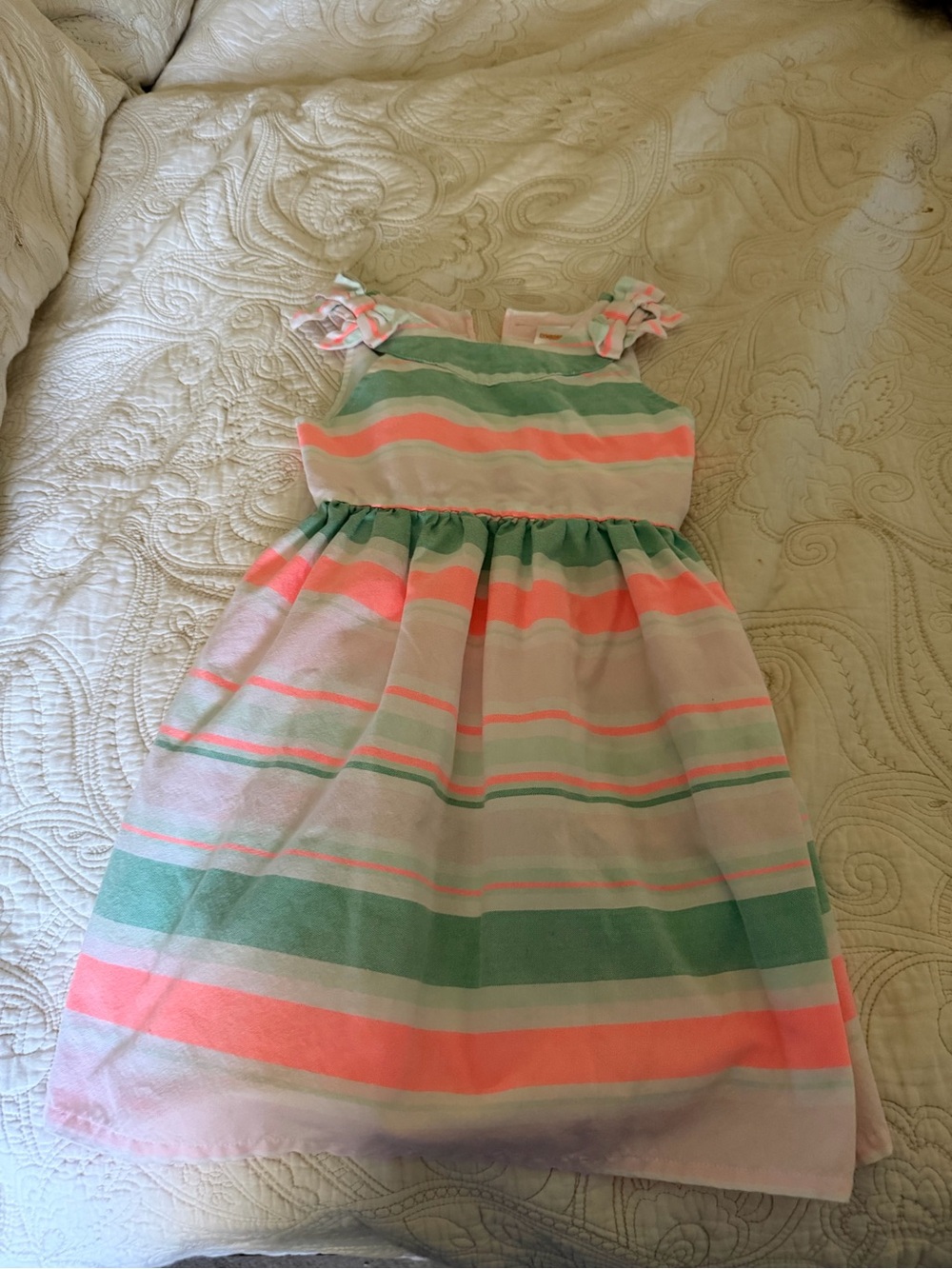 Gymboree Striped Sundress in Mint, Coral & Blush